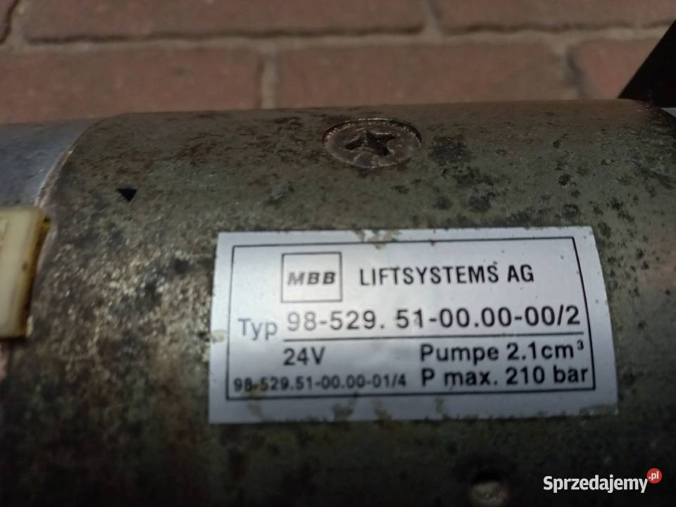 Pompa silnik 24V agregat hydrauliczny winda Mbb Przykona
