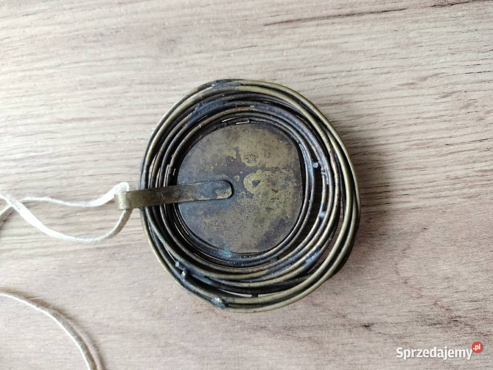 Piękny miedziany wisior zawieszka prl Choszczno