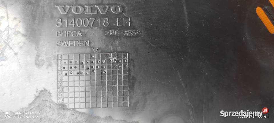 31400718LH Volvo XC90 II Osłona podłogowa lewa Częstochowa