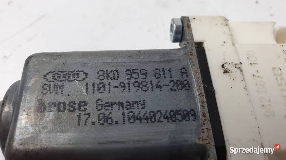 SILNICZEK SZYBY LT 8K0959811A AUDI A4 S4 B8 Pozostałe sprzedam