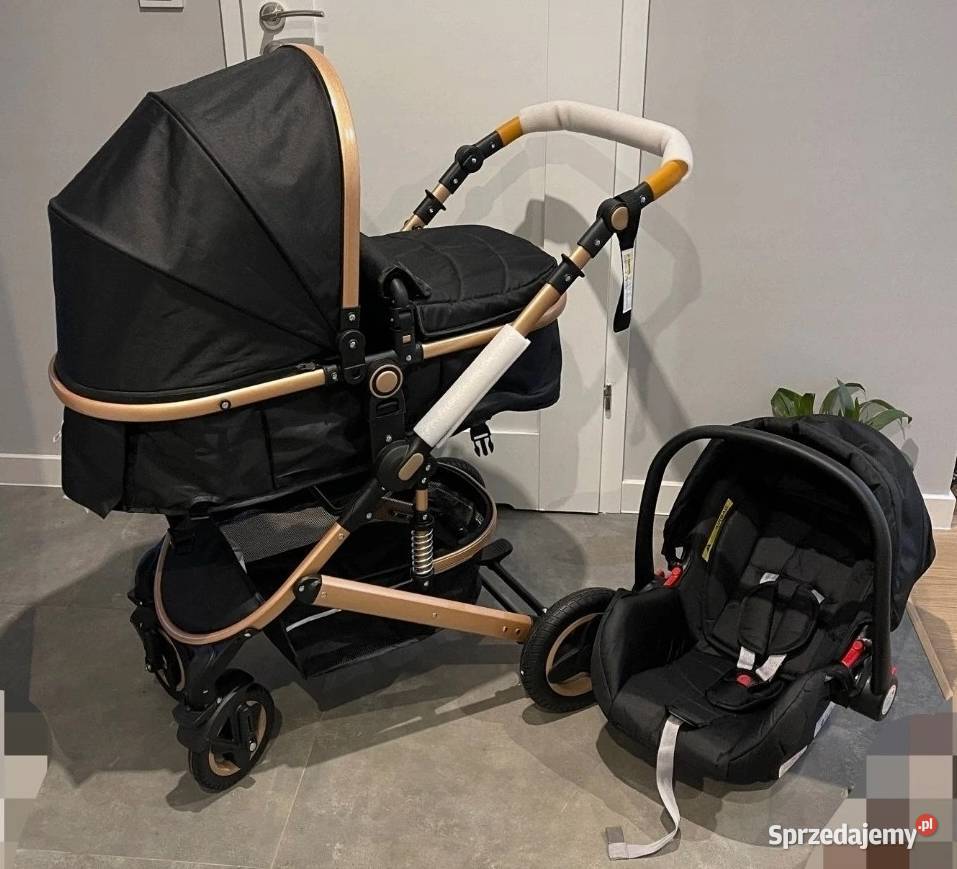 Wózek dziecięcy wielofunkcyjny 3w1 składany Adaptery do fotelika  wielkopolskie Okonek