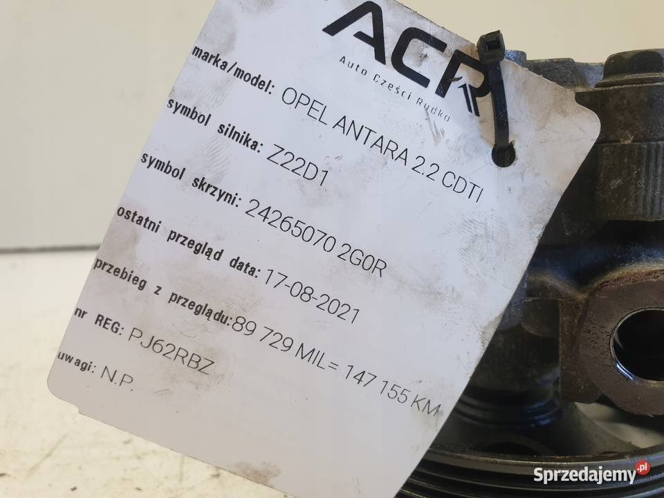 Opel Antara 22 CDTI POMPA WSPOMAGANIA Chełm