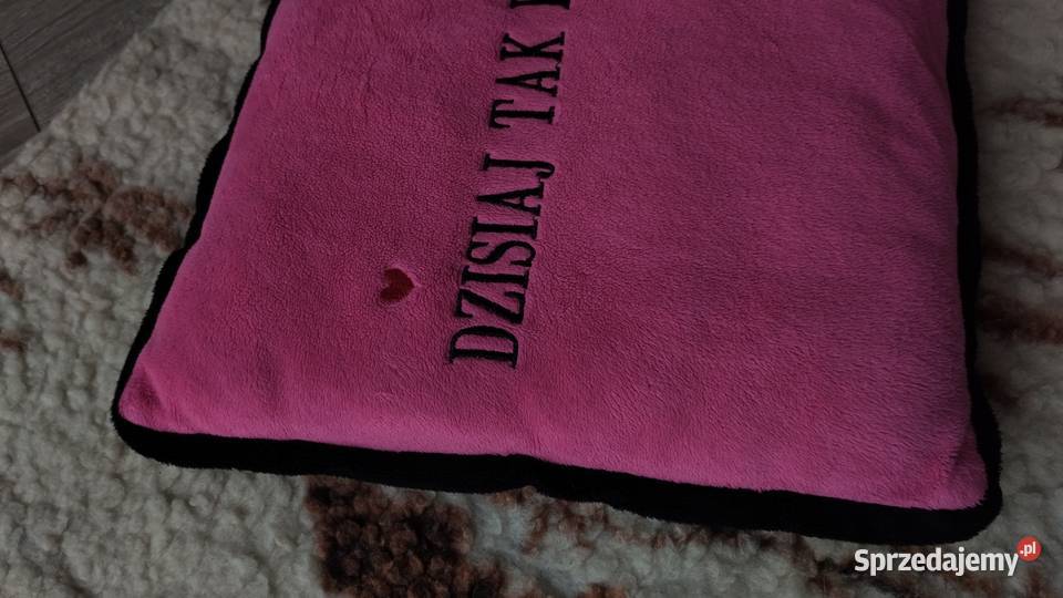 poduszka ozdobna z napisem dzisiaj tak nie Dekoracje i ozdoby