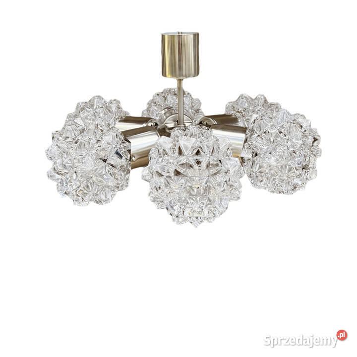 Żyrandol sputnik Kamenicky Senov Czechosłowacja Warszawa