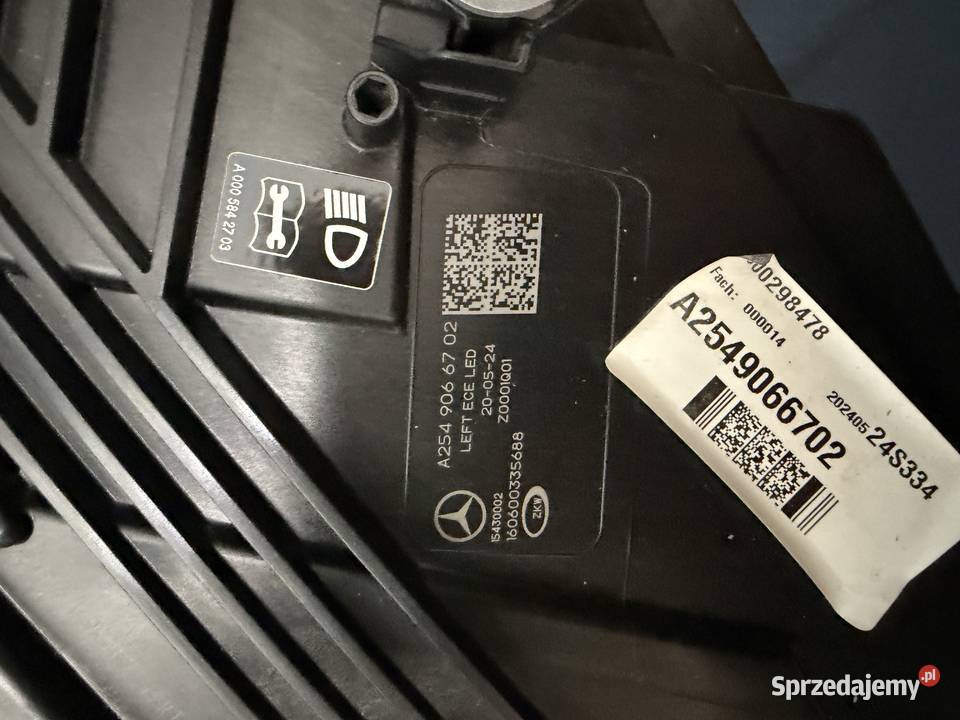 LAMPA PRZEDNIA LEWA MB A2549066702 Września