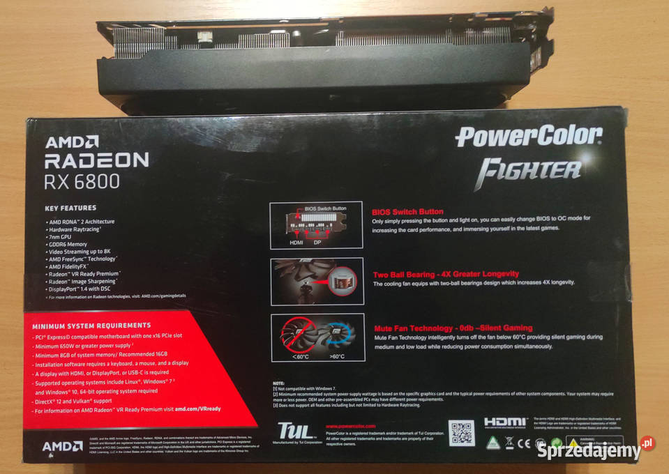 Karta graficzna Radeon RX 6800 16GB Red Dragon Karty graficzne Żyrardów