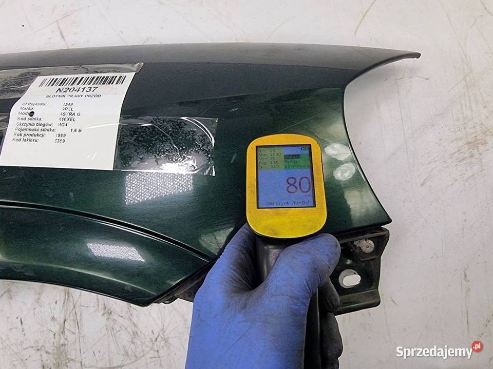 BŁOTNIK PRAWY PRZÓD OPEL ASTRA G Motoryzacja Lipno