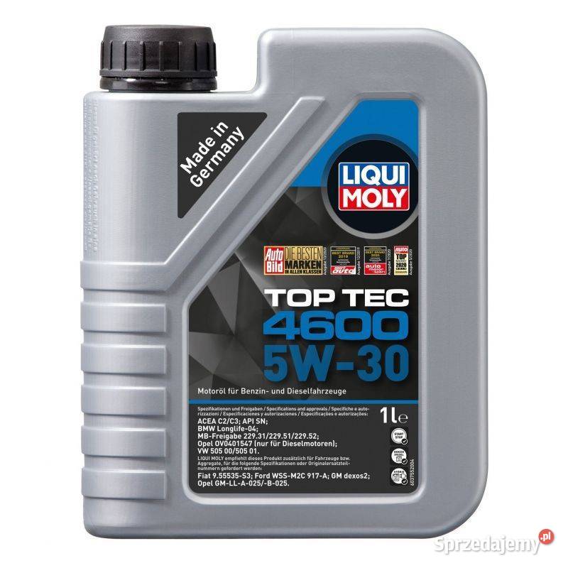 OLEJ LIQUI MOLY TOP TEC 4600 5W30 1L ACEA C3 API małopolskie Kraków