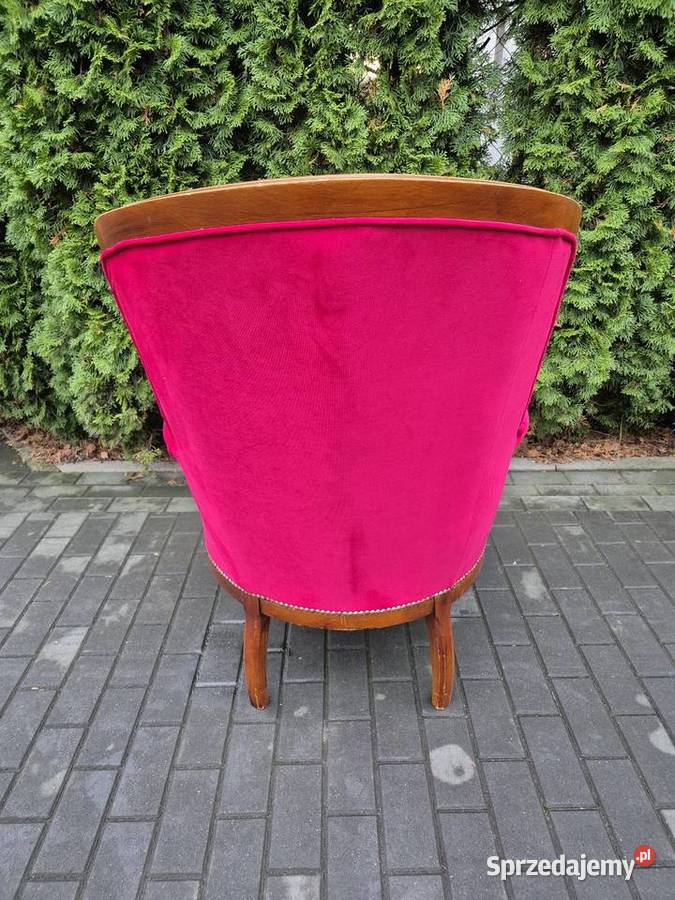 Fotel w stylu ludwikowskim 77cm Rawa Mazowiecka