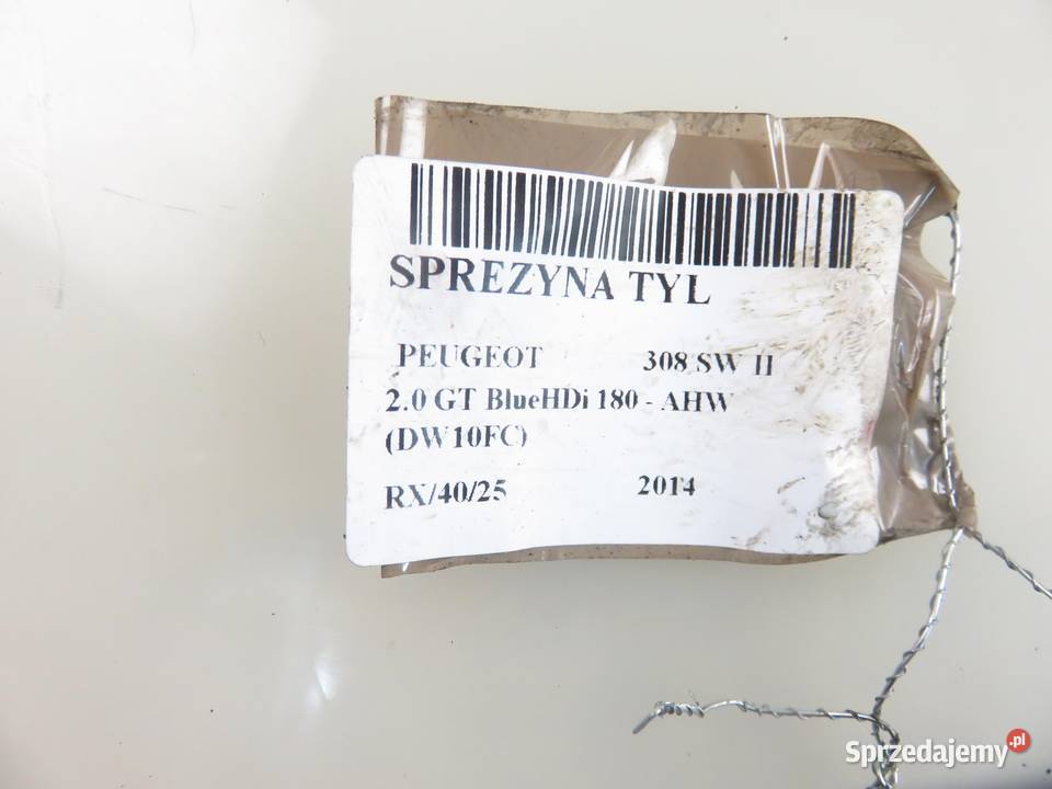 SPRĘŻYNA TYŁ PEUGEOT 308 SW II 20 GT osobowe Sprężyny zawieszenia małopolskie sprzedam