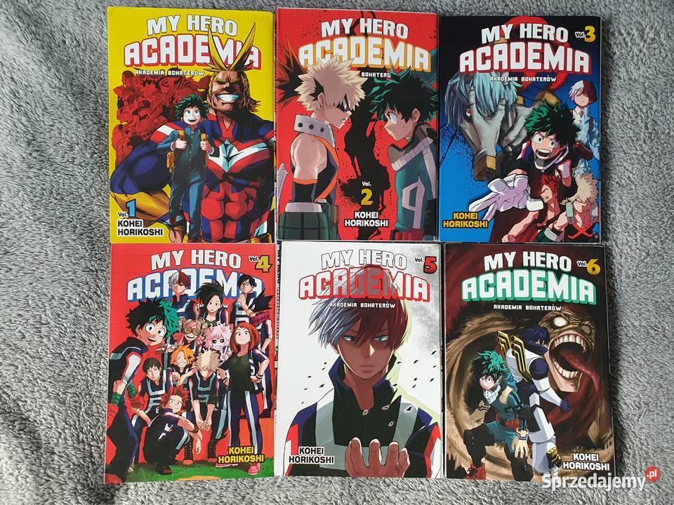 My Hero Academy zestaw 6 tomów wydanie 1 2018 Gdynia