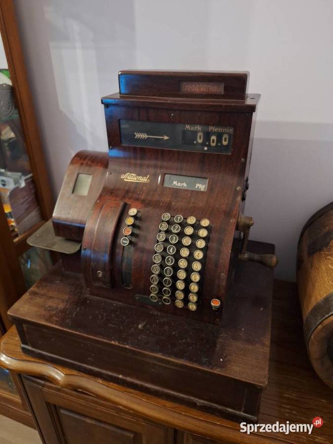 Zabytkowa metalowa kasa fiskalna narodowa lata małopolskie Tarnów