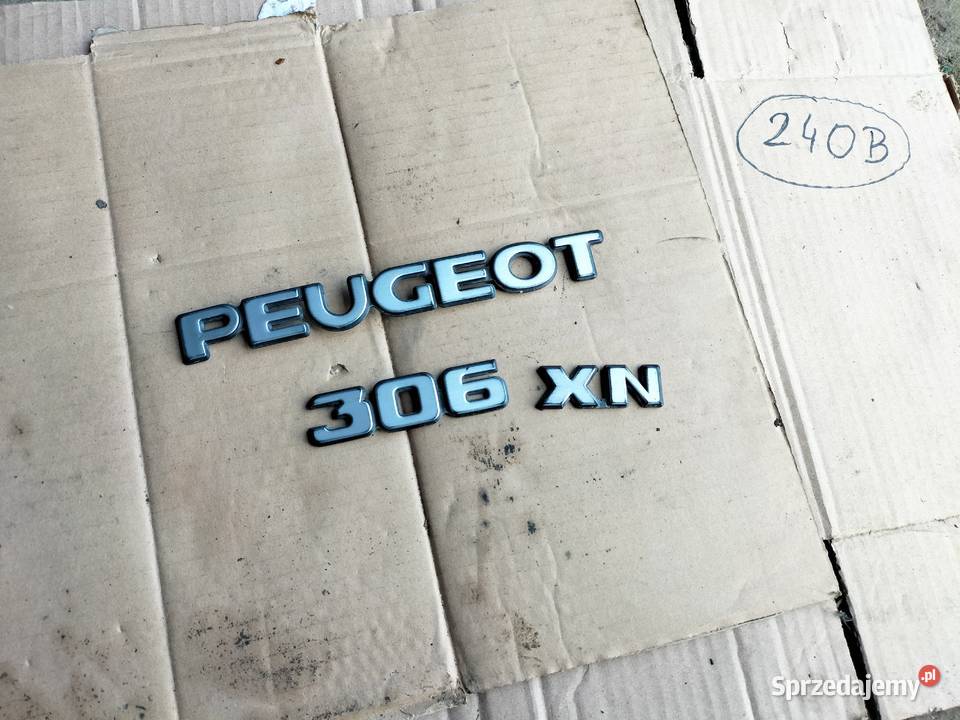 PEUGEOT 306 XN NAPIS ZNACZEK EMBLEMAT Kamień-Kolonia