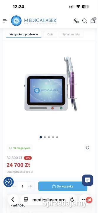 Sprzedam laser NanoLight 60 XL marki Medicalaser mazowieckie Warszawa