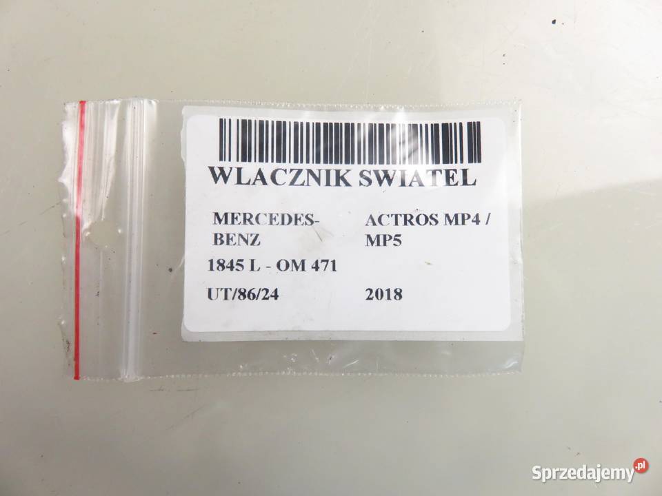 WŁĄCZNIK ŚWIATEŁ MERCEDESBENZ ACTROS MP4 MP5 sprzedam