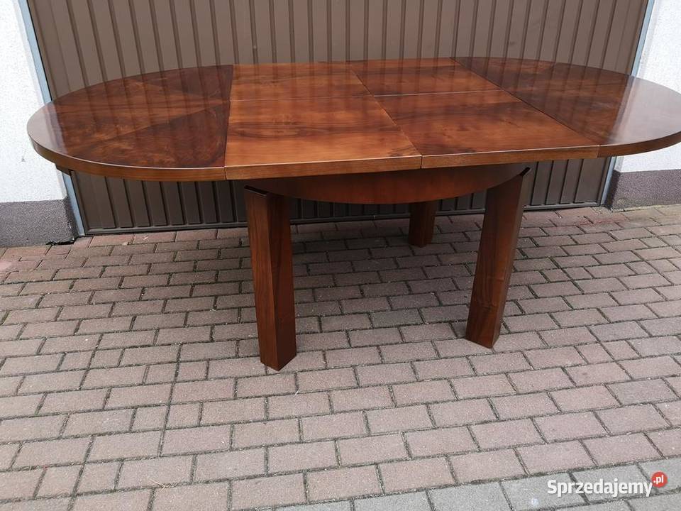 Stół ArtDeco Orzech Zgrabny Antyk Stary Swarzędz