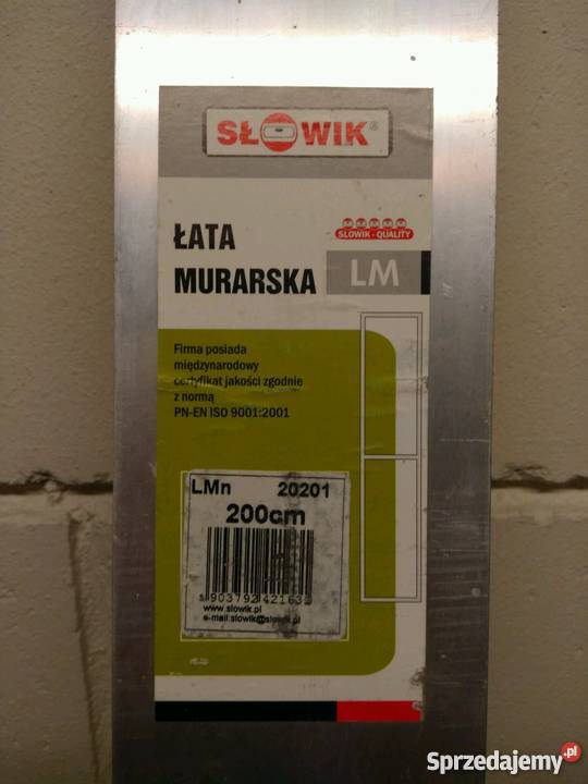 Łata murarska tynkarska Słowik 200