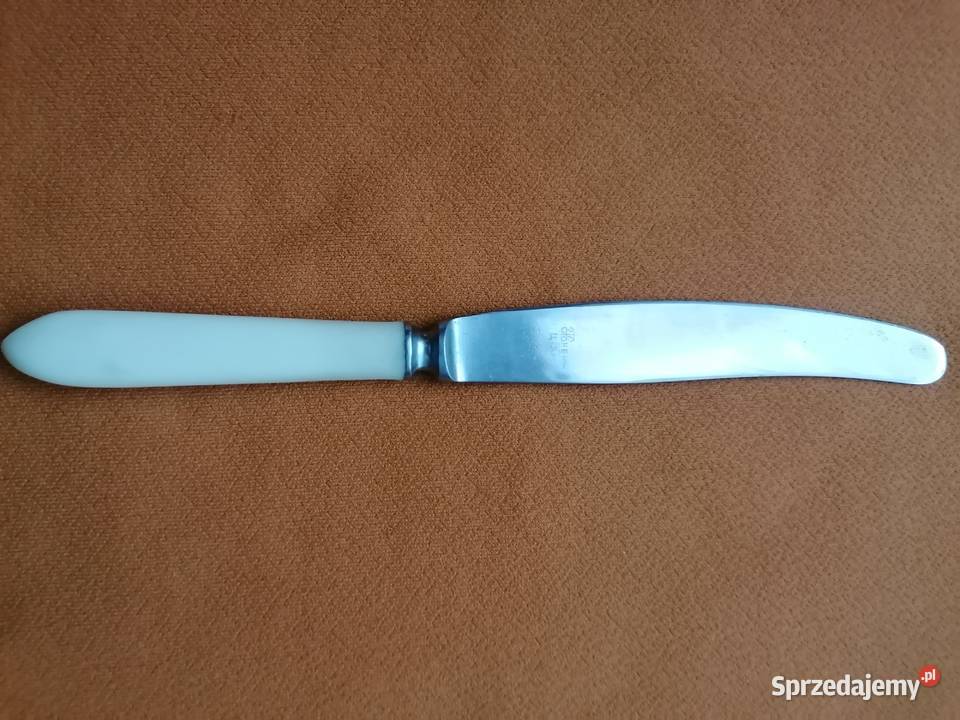 Nóż stołowy Biały Bakelit NERŻ ZSRR