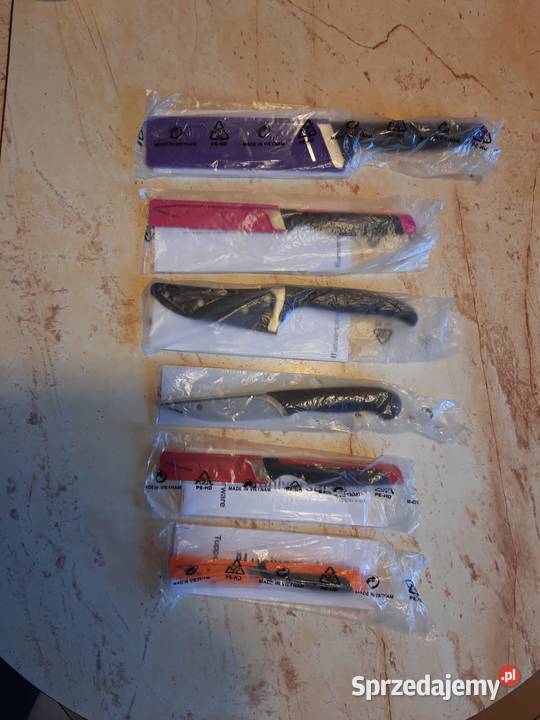 Tupperware zestaw noży 6 sztuk oryginalne Wałbrzych