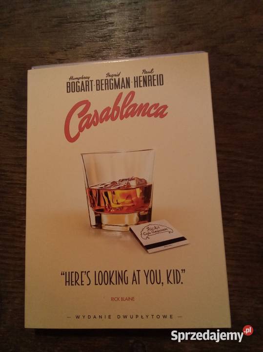 Casablanca film DVD Wydanie z cytatem i Warszawa