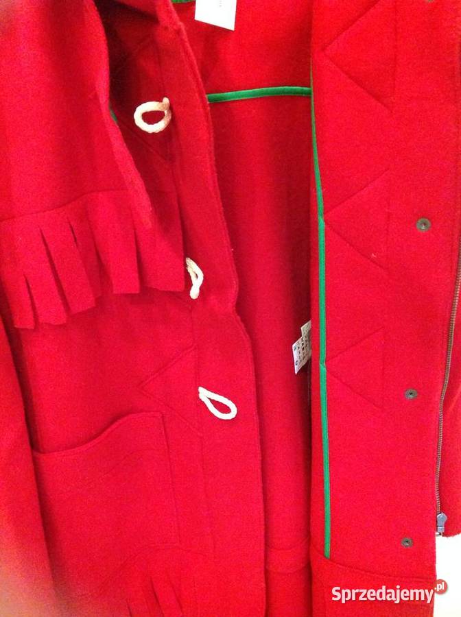 Kurtka Płaszcz Wełniany Damski BENETTON L Nowy Nowa Sól sprzedam