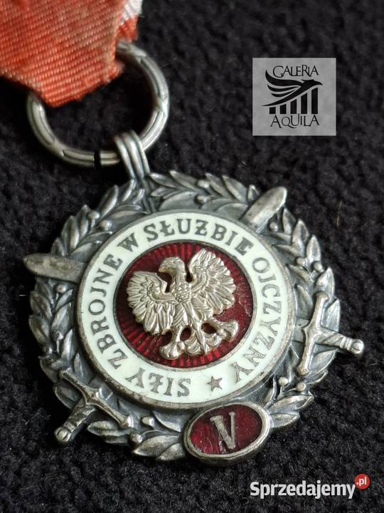 Unikat Srebrny Medal Siły Zbrojne V
