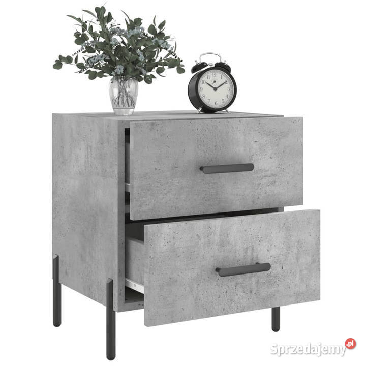 Szafki nocne 2 szarość betonu 40x35x475 WM827333 Nocne Warszawa