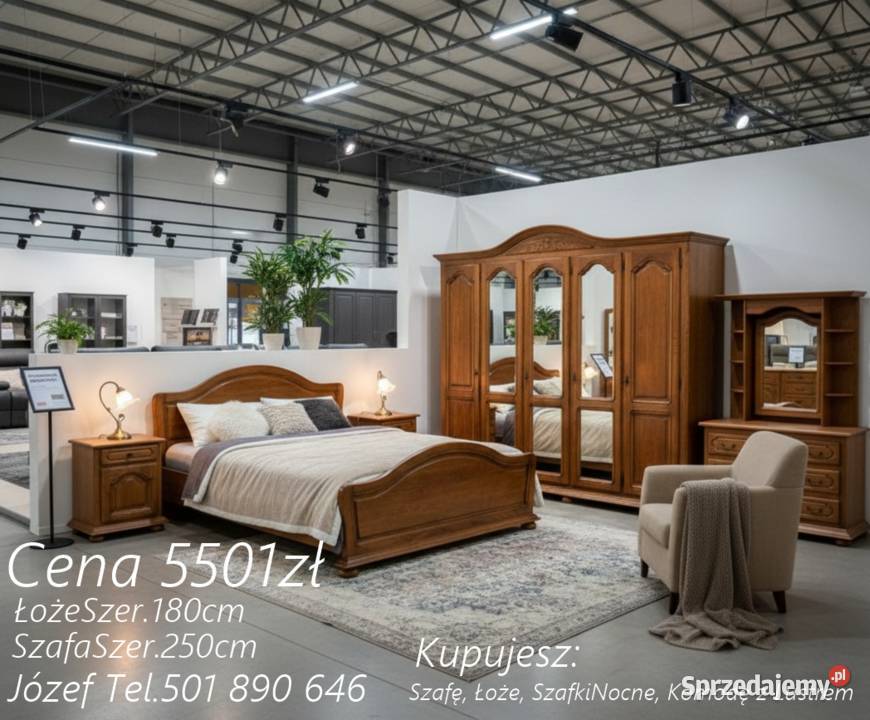 Piękna Sypialnia Dębowa mebledosypialni Pszczyna
