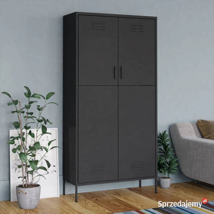 vidaXL Szafa antracytowa 90x50x180 Warszawa sprzedam