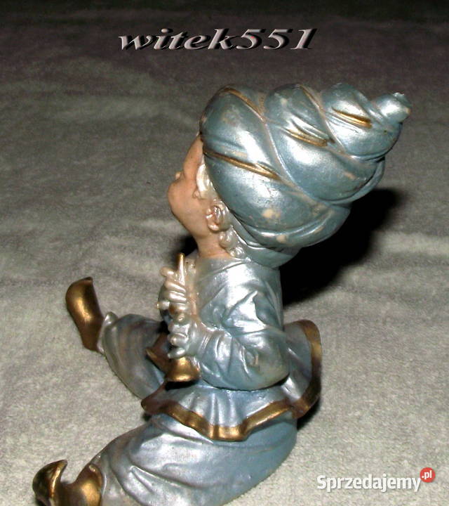 PIEKNA KOLOROWA FIGURKA SUŁTAN OKAZJA Porcelana i szkło Stalowa Wola