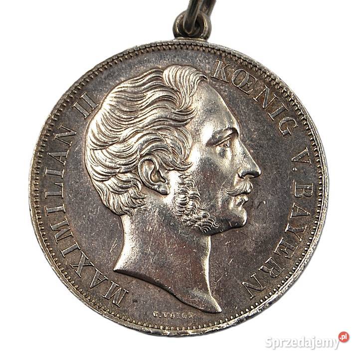 Maksymilian II Józef 1848 1864 2 guldeny 1855 Poznań sprzedam