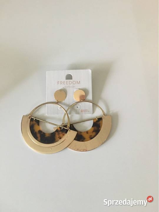 Duże kolczyki koła TopShop małopolskie Skawina sprzedam