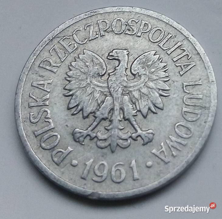 POLSKA20 GROSZY1961 r bzAL LADNA Numizmatyka Numizmatyka mazowieckie Legionowo