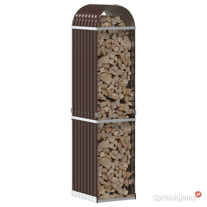 Stojak na drewno brązowy 40x45x170 stal Warszawa