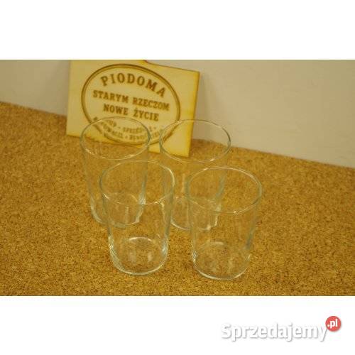 Komplet 4 szklanek tumbler whisky szkło użytkowe sprzedam