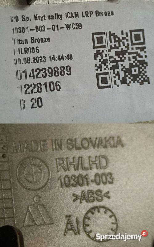 BMW IX i20 22 OBUDOWA DOLNA LUSTERKA PRAWY PRZÓD Pleszew