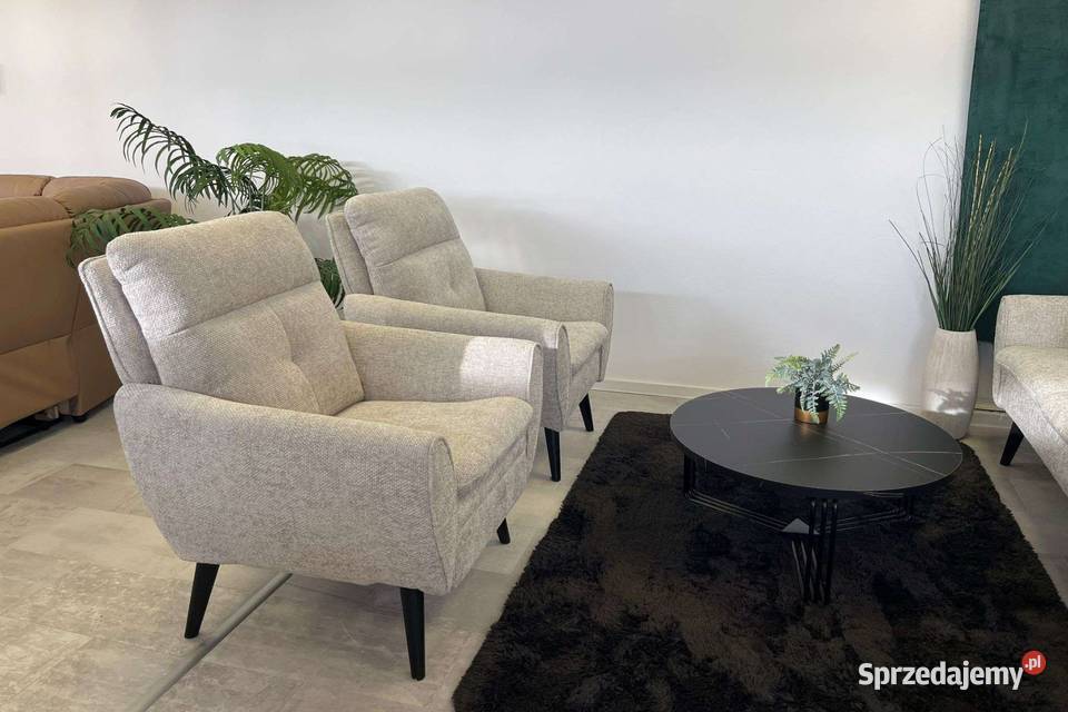 Komplet wypoczynkowy GOLDI 311 tkanina dostępny Dom i Ogród Piasek