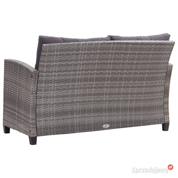 2osobowa sofa ogrodowa z poduszkami szara 124 Warszawa