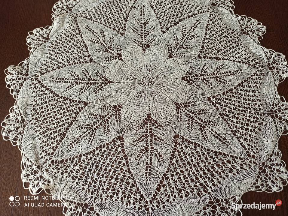 Serweta ręcznie robiona śr 65 Serwety i serwetki sprzedam