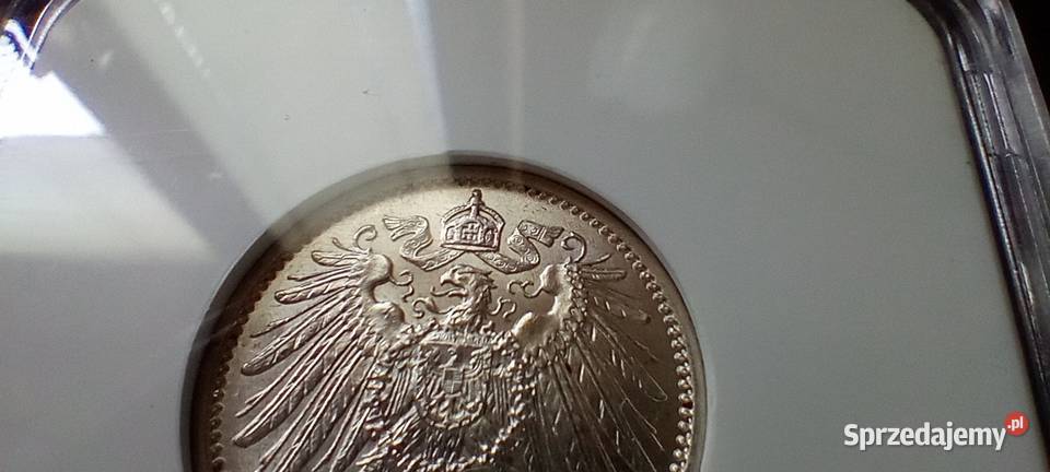 Stare monety 1 marka 1915 A Niemcy srebro Numizmatyka Lesko sprzedam