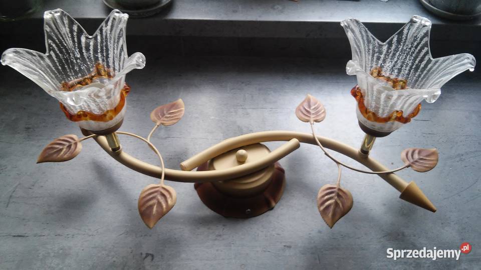 Lampa sufitowa szkło plus metal Oświetlenie