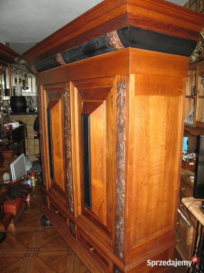 Szafę dębową zabytkową sprzedam Szczecin