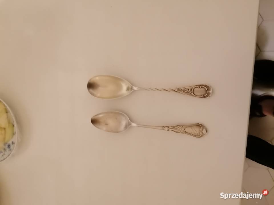 2srebrne łyżeczki do herbaty