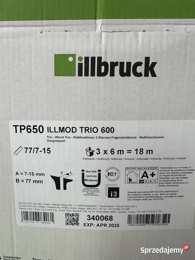 Taśma rozprężna illbruck do montażu okien bez Sieradz sprzedam
