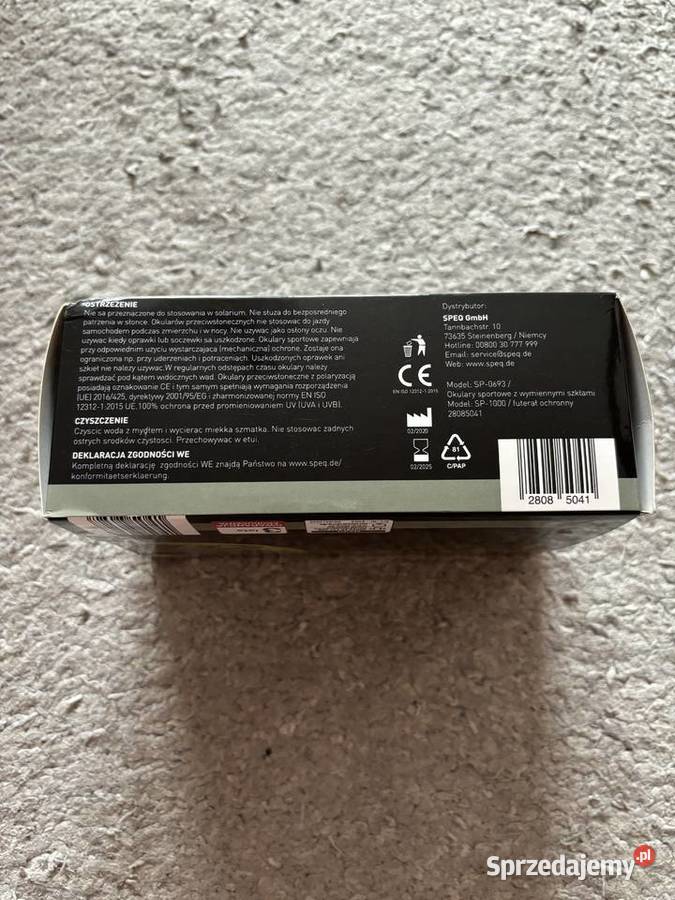 Okulary sportowe z wymiennymi szkłami Pszów