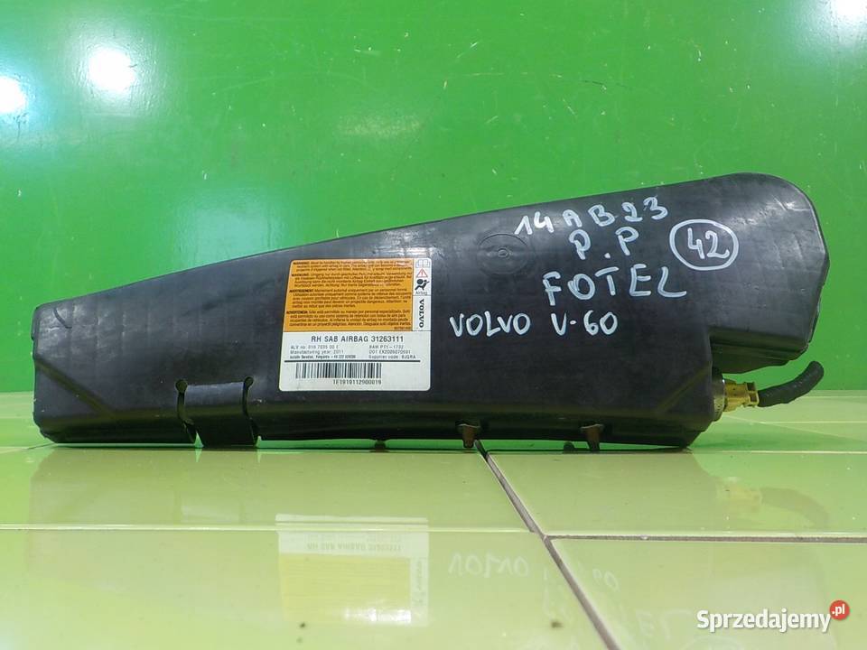 V60 I S60 II RDESIGN 20 D3 AIRBAG poduszka osobowe mazowieckie Suków sprzedam