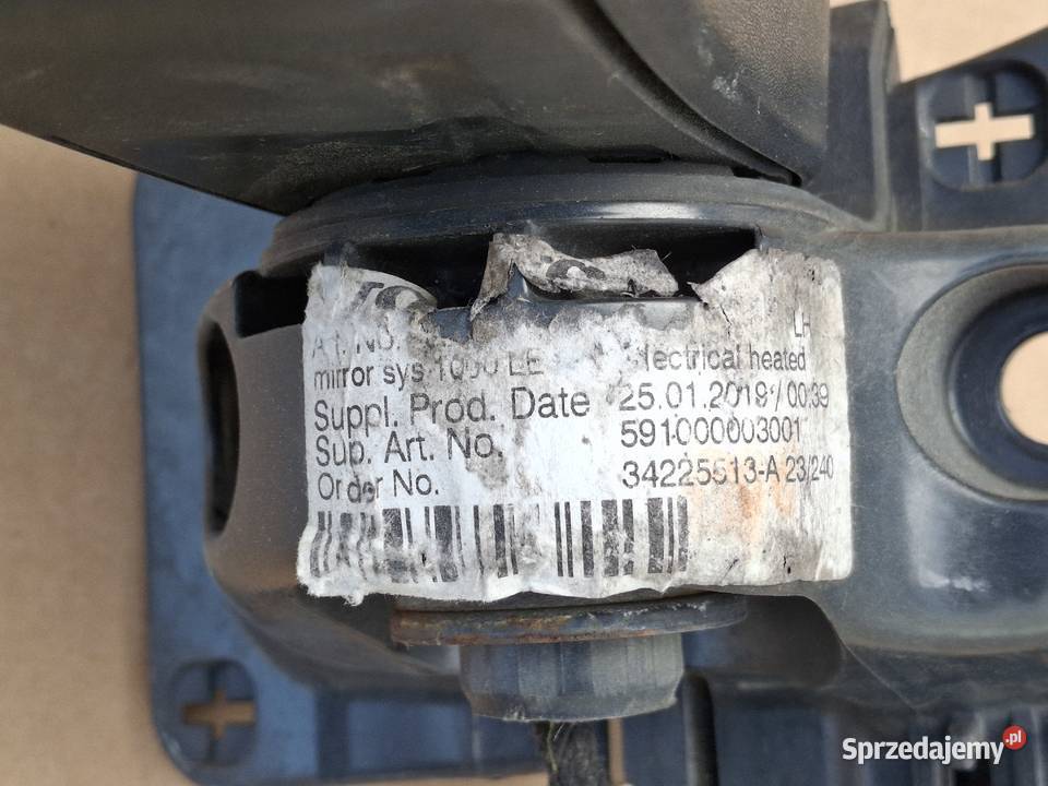 VOLVO FH4 FH 4 LUSTERKO LEWE ORYGINAŁ BIAŁE RAL Bieleń