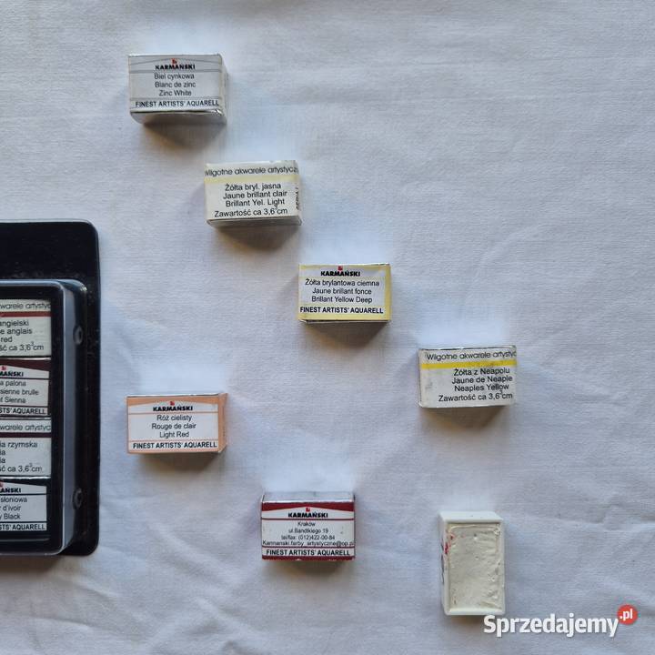 Karmański Akwarele 18 pełnych kostek NOWE Plus Brzesko