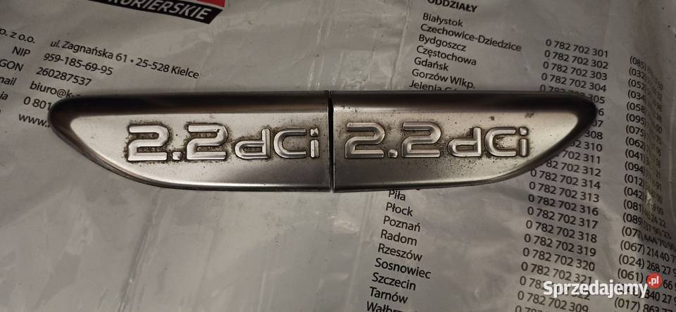 Emblematy drzwi 22dCi Renault Laguna 2 listwy boczne