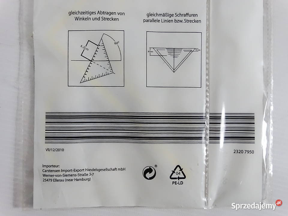 Nowy Zestaw Geometryczny Rex 3 elementy Idealny Artykuły szkolne lubelskie sprzedam